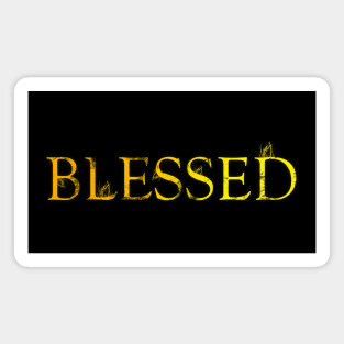 Blessed - Yellow Style Magnet